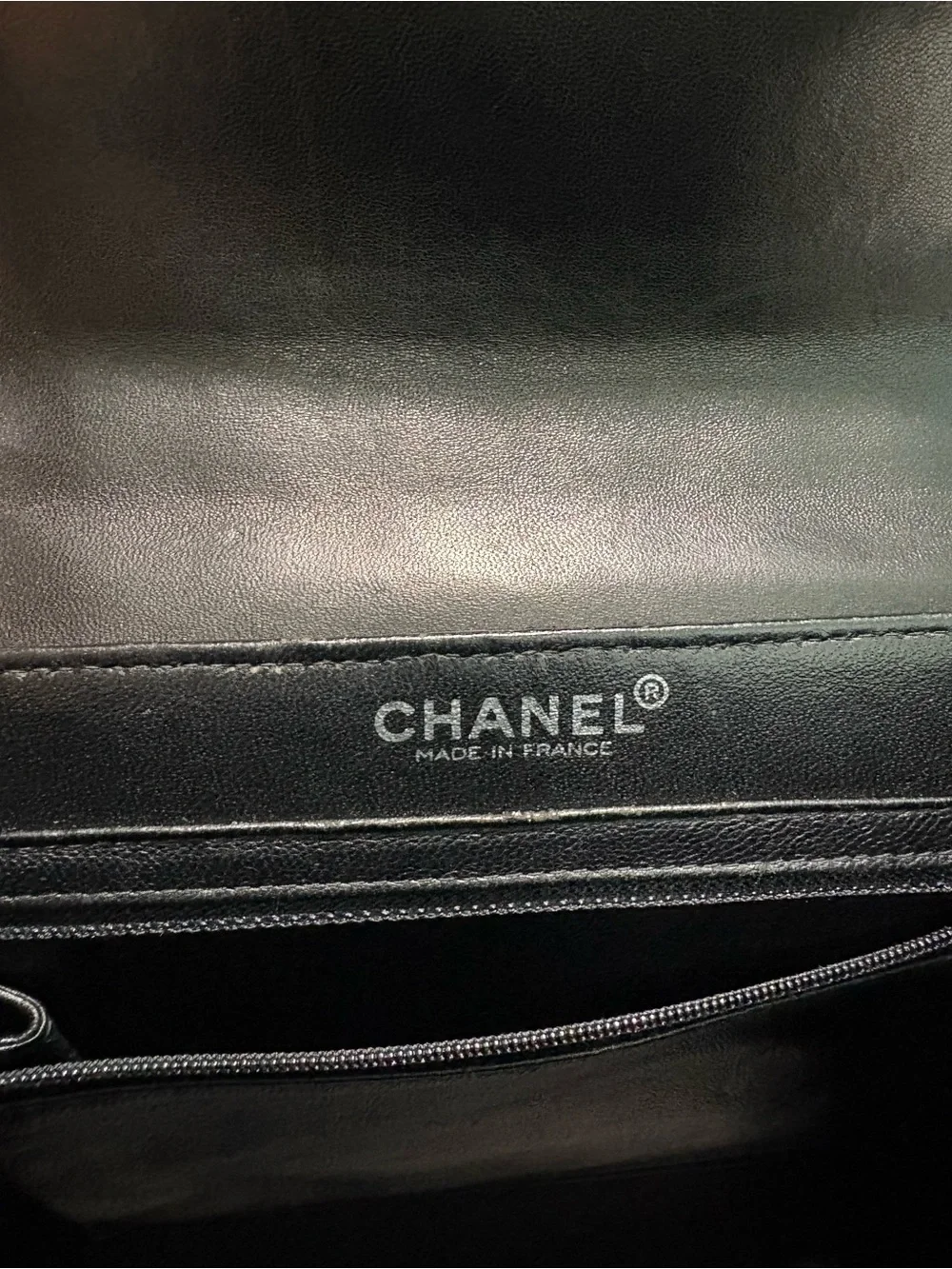 Authentic Chanel black Accordion Shoulder Bag w box duster and certificate